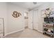 Bright bedroom with home gym setup and ample closet space at 2038 E Dry Wood Rd, Phoenix, AZ 85024