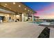 Luxury home with a stunning pool and mountain views at sunset at 6516 E Meadowlark Ln, Paradise Valley, AZ 85253