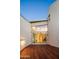 Expansive deck with built-in seating and city views at 7915 E Primrose Path, Carefree, AZ 85377