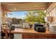 Home office with built-in desk and printer at 7915 E Primrose Path, Carefree, AZ 85377