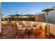 Outdoor patio with fire pit and comfortable seating at 7915 E Primrose Path, Carefree, AZ 85377