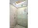 Spa-like shower with glass enclosure and neutral tile at 7915 E Primrose Path, Carefree, AZ 85377