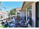 Private balcony with patio furniture, perfect for relaxing at 9707 E Mountain View Rd # 2430, Scottsdale, AZ 85258