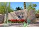 Landscaped entrance sign welcoming residents to Scottsdale Ranch at 9707 E Mountain View Rd # 2430, Scottsdale, AZ 85258