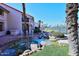 Landscaped water feature with a relaxing waterfall at 9707 E Mountain View Rd # 2430, Scottsdale, AZ 85258