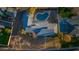 Bird's-eye view highlighting the house layout, landscaping and pool at 2011 W Cambridge Ave, Phoenix, AZ 85009