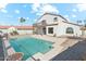 Sparkling pool with a two-story home at 3435 E Desert Trumpet Rd, Phoenix, AZ 85044