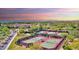 Aerial view of community tennis courts and clubhouse at 4337 W Powell Dr, Phoenix, AZ 85087