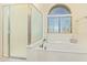 Bathroom boasts a soaking tub and a separate shower at 4337 W Powell Dr, Phoenix, AZ 85087