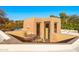 Intimate outdoor seating area on a private terrace at 1084 N Boulder Dr, Carefree, AZ 85377