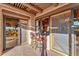 Covered patio with a built-in bar and mountain views at 1084 N Boulder Dr, Carefree, AZ 85377