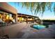 Stunning desert home with a private pool, an outdoor patio, desert foliage, and a serene desert setting at 1084 N Boulder Dr, Carefree, AZ 85377