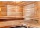 Relaxing sauna featuring natural wood and comfortable seating at 11505 E Cochise Dr, Scottsdale, AZ 85259