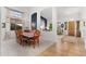 Elegant dining room featuring a decorative window, chandelier, and a dining set at 11866 N 143Rd Ave, Surprise, AZ 85379