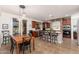 Modern kitchen featuring stone archway over cooktop and tile flooring at 11866 N 143Rd Ave, Surprise, AZ 85379