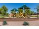 Community playground featuring slides, climbing structures, and sunshade at 1437 W Smoke Tree Ave, San Tan Valley, AZ 85140