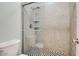 Tiled shower with glass door at 1905 E University Dr # 216, Tempe, AZ 85288