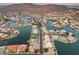 Aerial view of lakefront community with luxury homes at 21004 N 53Rd Ave, Glendale, AZ 85308