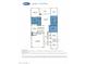 The first-floor floorplan offers four bedrooms and two bathrooms, with a spacious living area and kitchen at 34395 N Cherrystone Dr, San Tan Valley, AZ 85144