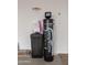 Water softener system and storage in a well-lit two car garage at 34395 N Cherrystone Dr, San Tan Valley, AZ 85144