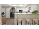 Kitchen with stainless steel appliances and bar seating at 5018 E Siesta Dr # 3, Phoenix, AZ 85044