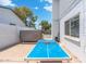 This spacious backyard is equipped with a ping pong table and in-ground pool, perfect for Gathering fun and entertainment at 5101 E Winchcomb Dr, Scottsdale, AZ 85254