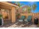 Relaxing patio area with comfortable seating and lush desert landscaping creates outdoor oasis at 10426 N 10Th St # 1, Phoenix, AZ 85020