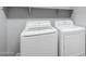 Laundry room featuring a modern LG washer and dryer at 15357 W Post Cir, Surprise, AZ 85374