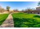 Picturesque community green with winding pathways, offering a serene environment for walking and recreation at 1870 E Indigo Dr, Chandler, AZ 85286