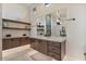 Elegant bathroom with double sinks, contemporary design, and a spa-like atmosphere at 19726 E Vallejo St, Queen Creek, AZ 85142