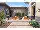 Stylish courtyard featuring an outdoor fire pit and desert plants at 19726 E Vallejo St, Queen Creek, AZ 85142