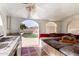 Inviting patio features built-in seating with an open-air view of the pool at 3135 W Echo Ln, Phoenix, AZ 85051