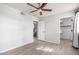 Bedroom featuring natural light and neutral colored walls with a ceiling fan at 434 E Rosemonte Dr, Phoenix, AZ 85024