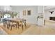 Dining room with a large table, seating for eight and bright neutral colors at 7028 N 12Th Way, Phoenix, AZ 85020