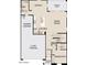 Downstairs floorplan featuring a kitchen, dining room, great room, bedroom, garage, and covered patio at 9522 W Luxton Ln, Tolleson, AZ 85353