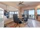 The dining room boasts lots of light and a private balcony at 16141 E Thistle Dr, Fountain Hills, AZ 85268