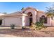 Charming single-story home featuring desert landscaping and a two-car garage at 3403 E Kristal Way, Phoenix, AZ 85050