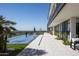 Home exterior view showcasing a pool and a city view at 4725 N 56Th St, Phoenix, AZ 85018