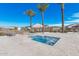 Hot tub area with lounge chairs and palm trees at 5741 E Star Valley St, Mesa, AZ 85215