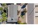 Aerial view of home with a gravel front yard and sidewalk at 9821 N 29Th Pl, Phoenix, AZ 85028