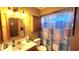 Bright bathroom with vanity, decorative mirror, and shower with stylish curtain at 1344 E Grove Cir, Mesa, AZ 85204