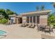 Relaxing pool area with lounge chairs, shaded seating, and convenient amenities at 15221 N Clubgate Dr # 1138, Scottsdale, AZ 85254