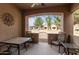 Inviting covered patio with comfortable seating and views of the community at 2600 E Springfield Pl # 61, Chandler, AZ 85286