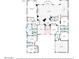 Detailed floor plan showcasing layout with bedrooms, baths, living spaces, and room dimensions at 37267 Ne Greythorn Cir, Carefree, AZ 85377