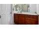 Bathroom featuring a vanity with drawers, a large mirror and modern lighting at 4354 N 82Nd St # 183, Scottsdale, AZ 85251