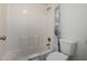Bathroom features shower and tub with white tile and white fixtures at 4354 N 82Nd St # 183, Scottsdale, AZ 85251