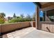Private patio with block wall featuring lush landscaping at 4354 N 82Nd St # 183, Scottsdale, AZ 85251