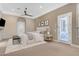 Tranquil main bedroom with neutral tones, modern decor, and an ensuite bathroom access at 6938 E Lomas Verdes Dr, Scottsdale, AZ 85266