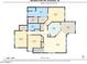Detailed floor plan showcasing layout of this home, including kitchen, bedrooms, bathrooms, and living spaces at 8245 E Bell Rd # 209, Scottsdale, AZ 85260