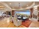 Large open living area with fireplace and a great view at 9161 E Superstition Mountain Dr, Gold Canyon, AZ 85118